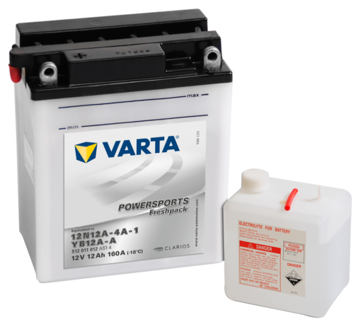 VARTA MC Batteri 12V 12AH 160CCA (136x82x161mm) +venstre YB12A-A