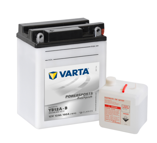 VARTA MC Batteri 12V 12AH 160CCA (136x82x162mm) +venstre YB12A-B