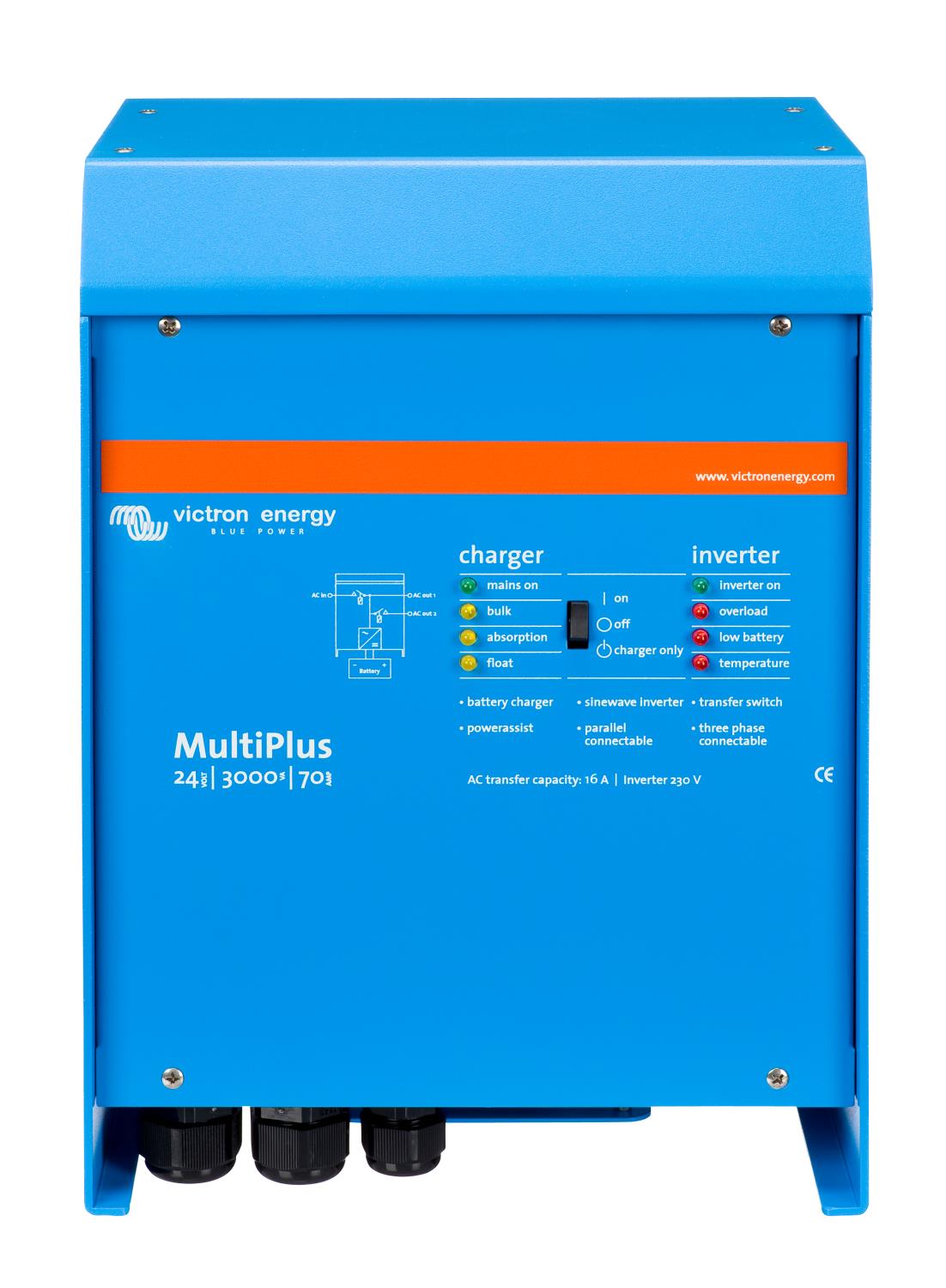 VICTRON MultiPlus C24/3000/70-16 kombi inverter og lader