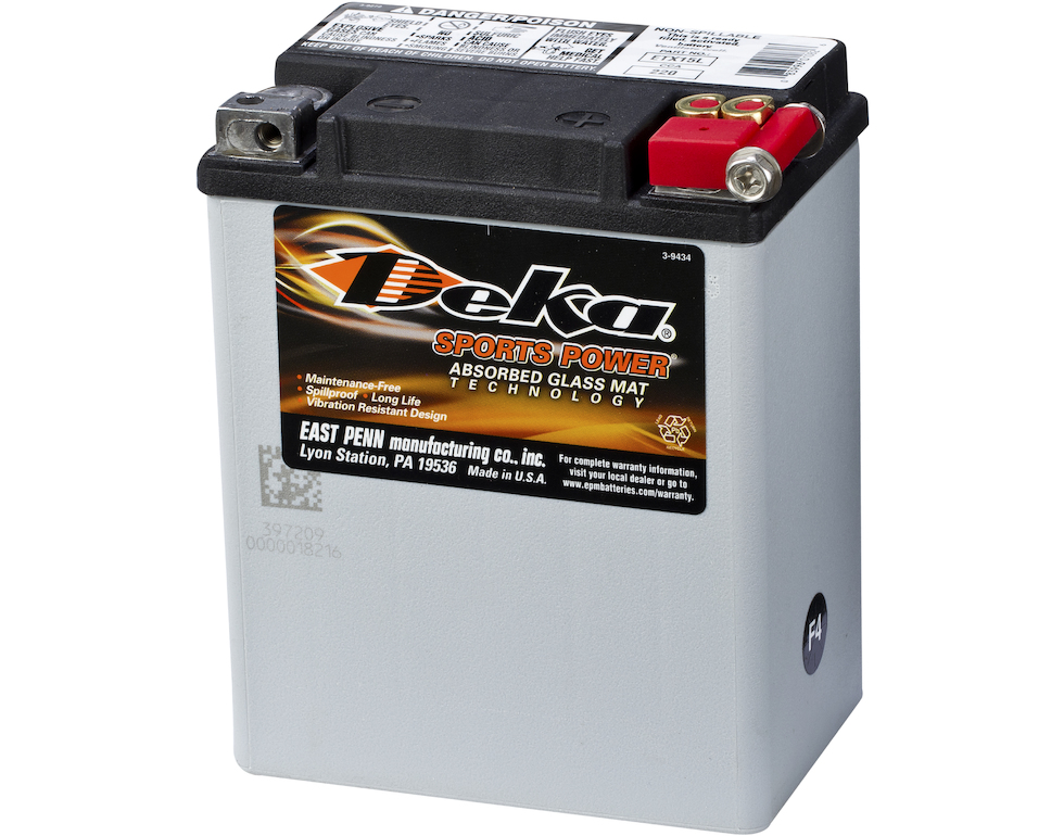 DEKA MC Batteri 12V 14AH 220CCA (134x90x166mm) +høyre