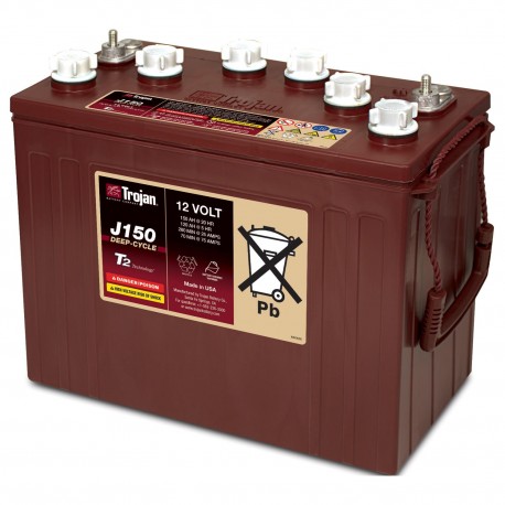 TROJAN Deep Cycle Traksjonsbatteri 12V 150AH (354x181x283mm) +venstre