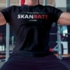 T-skjorte 'Powered by Skanbatt' Lithium str XXL