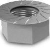 Hexagon Flange nut with serration M10