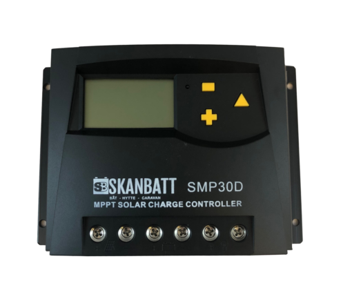 SKANBATT MPPT Solcelleregulator 12/24V 30A med display