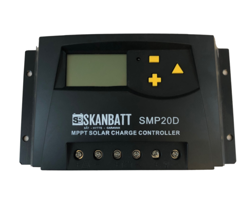 SKANBATT MPPT Solcelleregulator 12/24V 20A med display