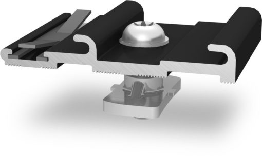 InsertionRail CrossConnector, black anodized