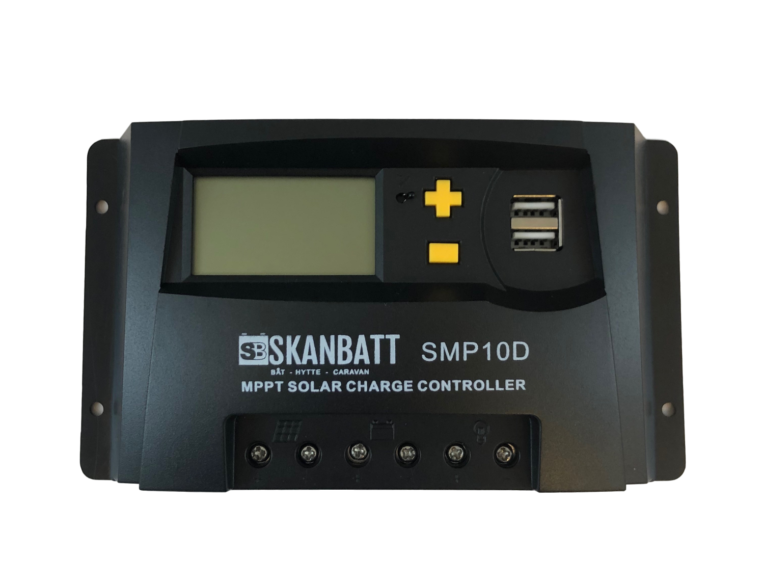 SKANBATT MPPT Solcelleregulator 12/24V 10A med display