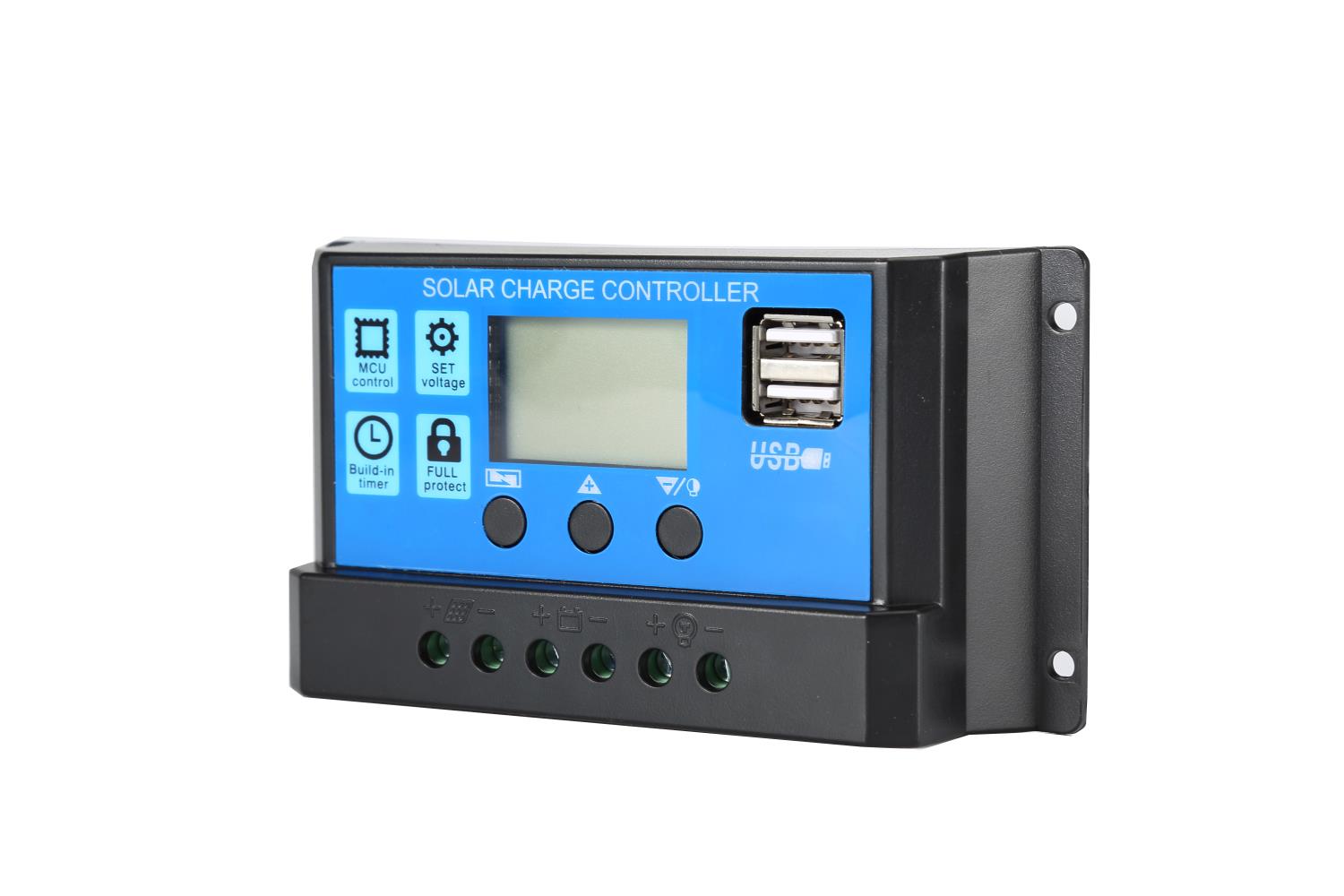 Solcelleregulator 12/24V 20A PWM