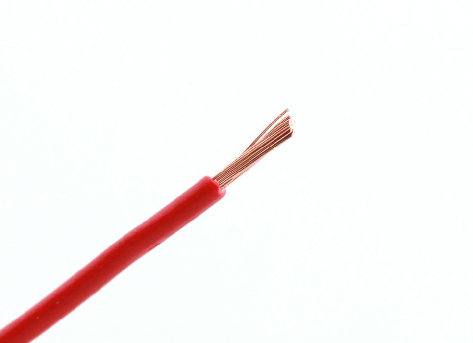 Kabel enkel 1,5mm2 - Rød