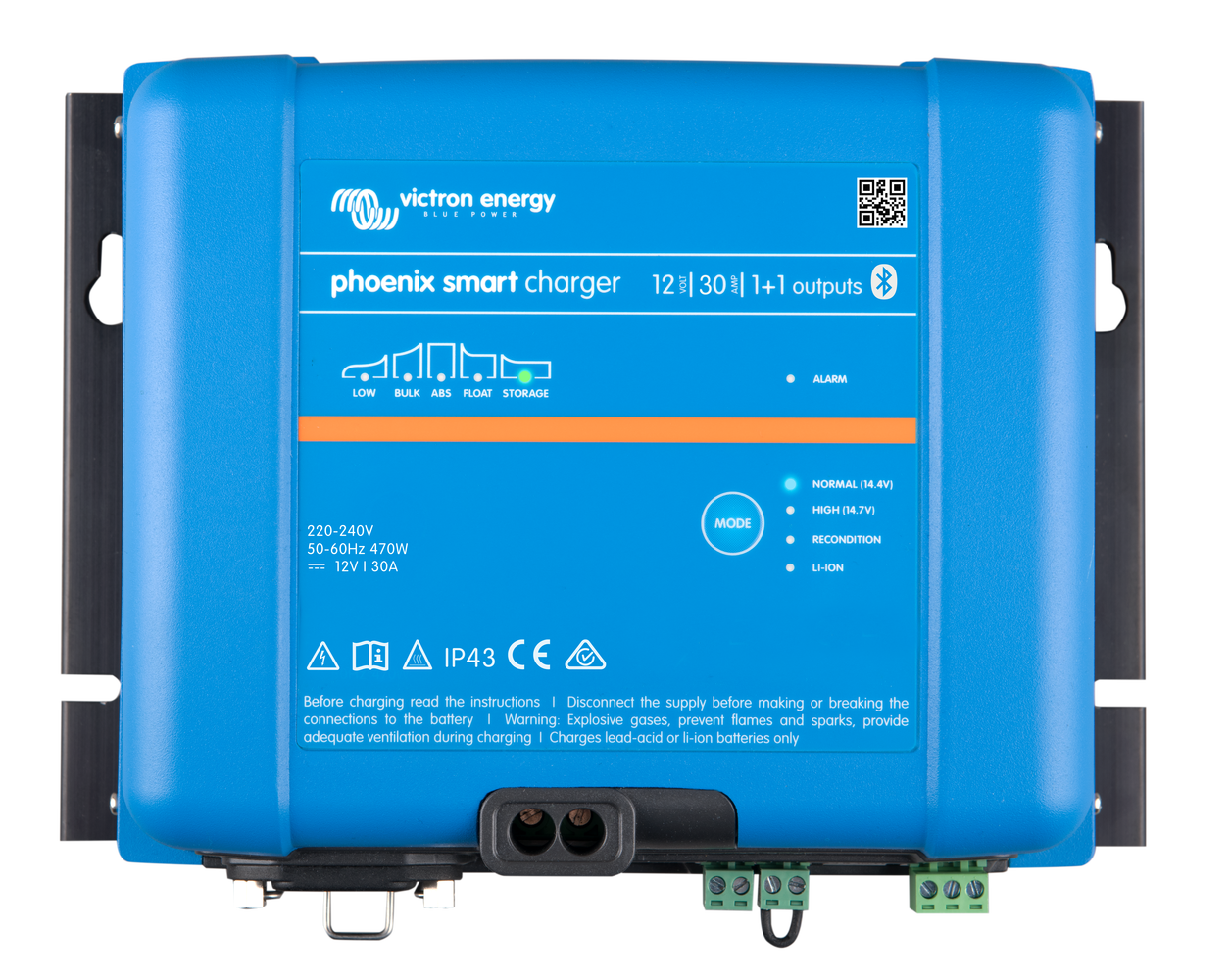 VICTRON Phoenix Smart IP43 Batterilader 12V 30A 1+1 kanaler