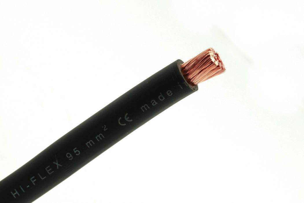 Batterikabel 70mm2 - Sort - 5 meter rull