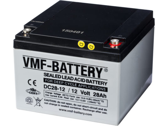 VMF AGM Batteri 12V 28AH (tilsvarer Ritar RT12280)