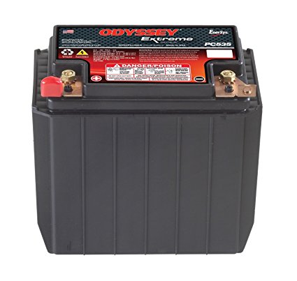 ODYSSEY PC535 AGM Batteri 12V 14AH 200CCA (170x99x158mm) +Venstre