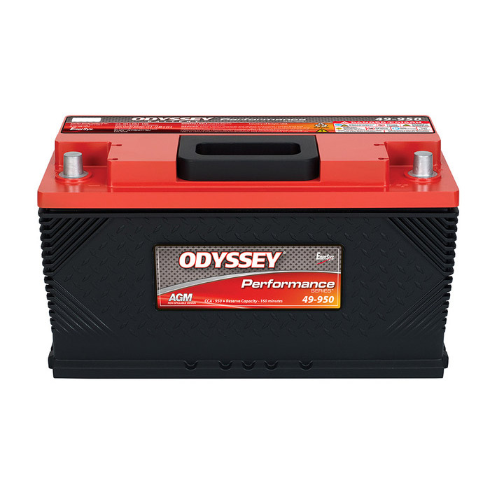 ODYSSEY ODP-AGM49 H8 L5 AGM Batteri 12V 94AH 950CCA (353x174x189mm) +høyre