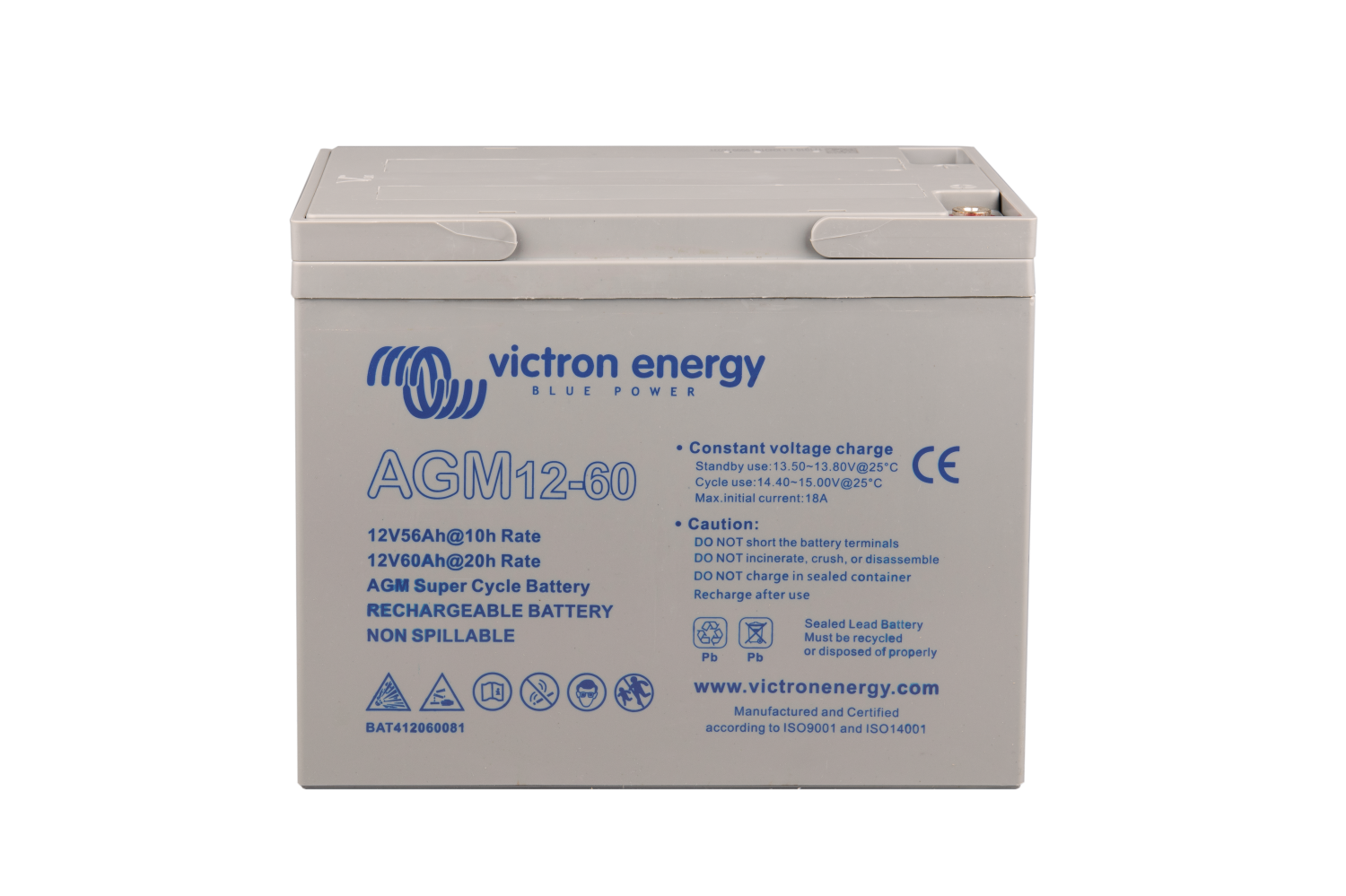 Victron AGM Super Cycle Batteri 12V/60Ah  (M5)