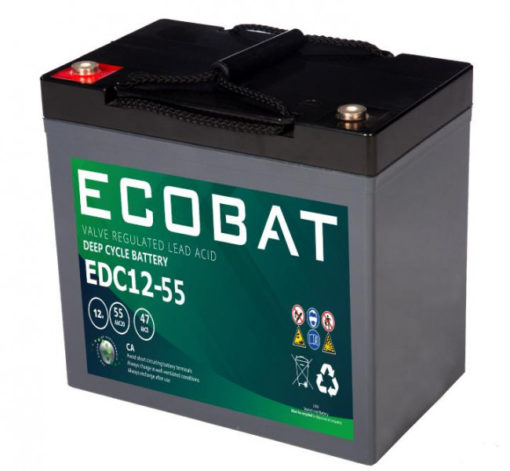 ECOBAT EDC12-55 AGM Batteri 12V 55AH (DC12-60)