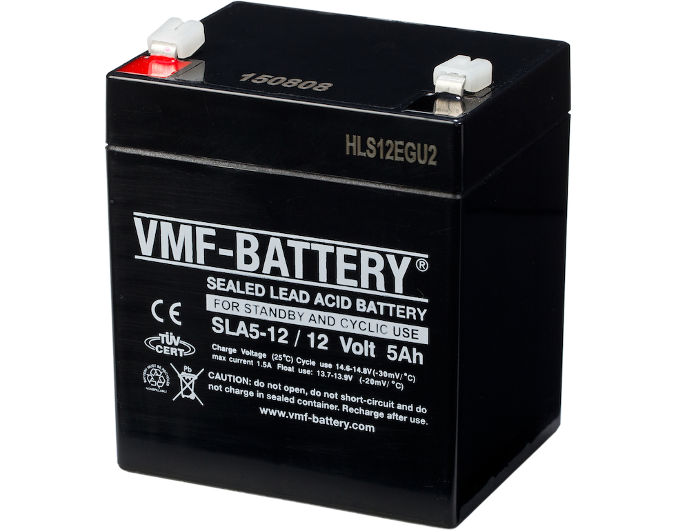 VMF 12V 5AH AGM Batteri (tilsvarer Ritar RT1250)