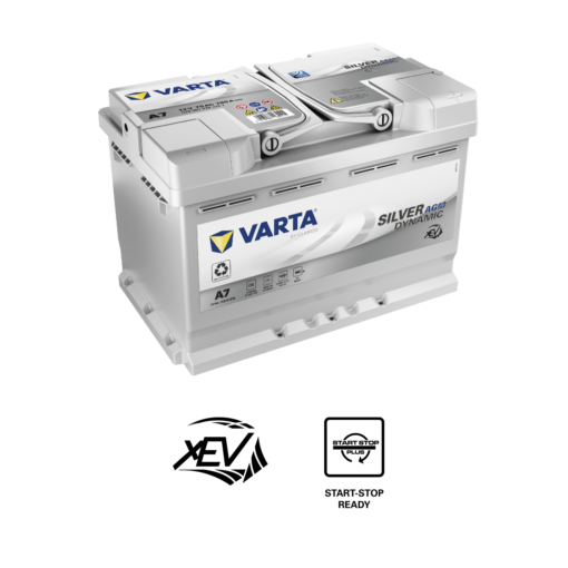 VARTA Silver Dynamic AGM Batteri 12V 70AH 760CCA (278x175x190/190mm) +høyre A7 xEV