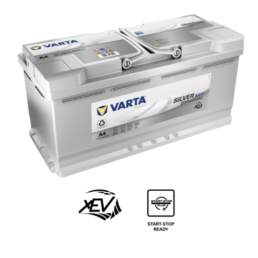 VARTA Silver Dynamic AGM Batteri 12V 105AH 950CCA (394x175x190/190mm) +høyre A4