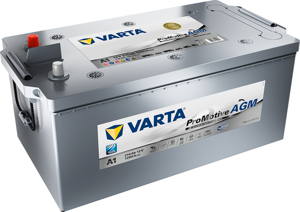 VARTA Promotive AGM Batteri 12V 210AH 1200CCA EN (518x276x242mm) +venstre A1