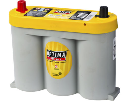 OPTIMA AGM Yellow Top 6V 55AH 765CCA (254x90x203mm) +Midstilt 8018-356