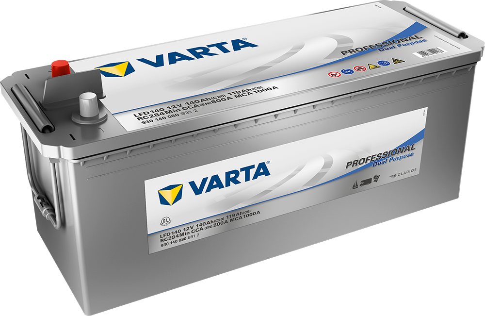 VARTA Fritidsbatteri 12V 140AH 800CCA (513x189x223mm) +venstre LFD140