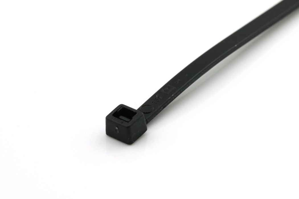 Strips 370mmx3.5mm - Svart - max Ø 103mm - 100stk