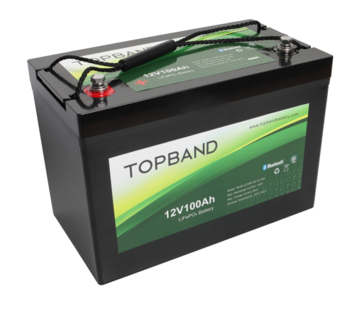 TOPBAND Lithium HEAT PRO - 12V 100AH - 100A BMS - Bluetooth og Varme (TOP-HEAT100150BS)