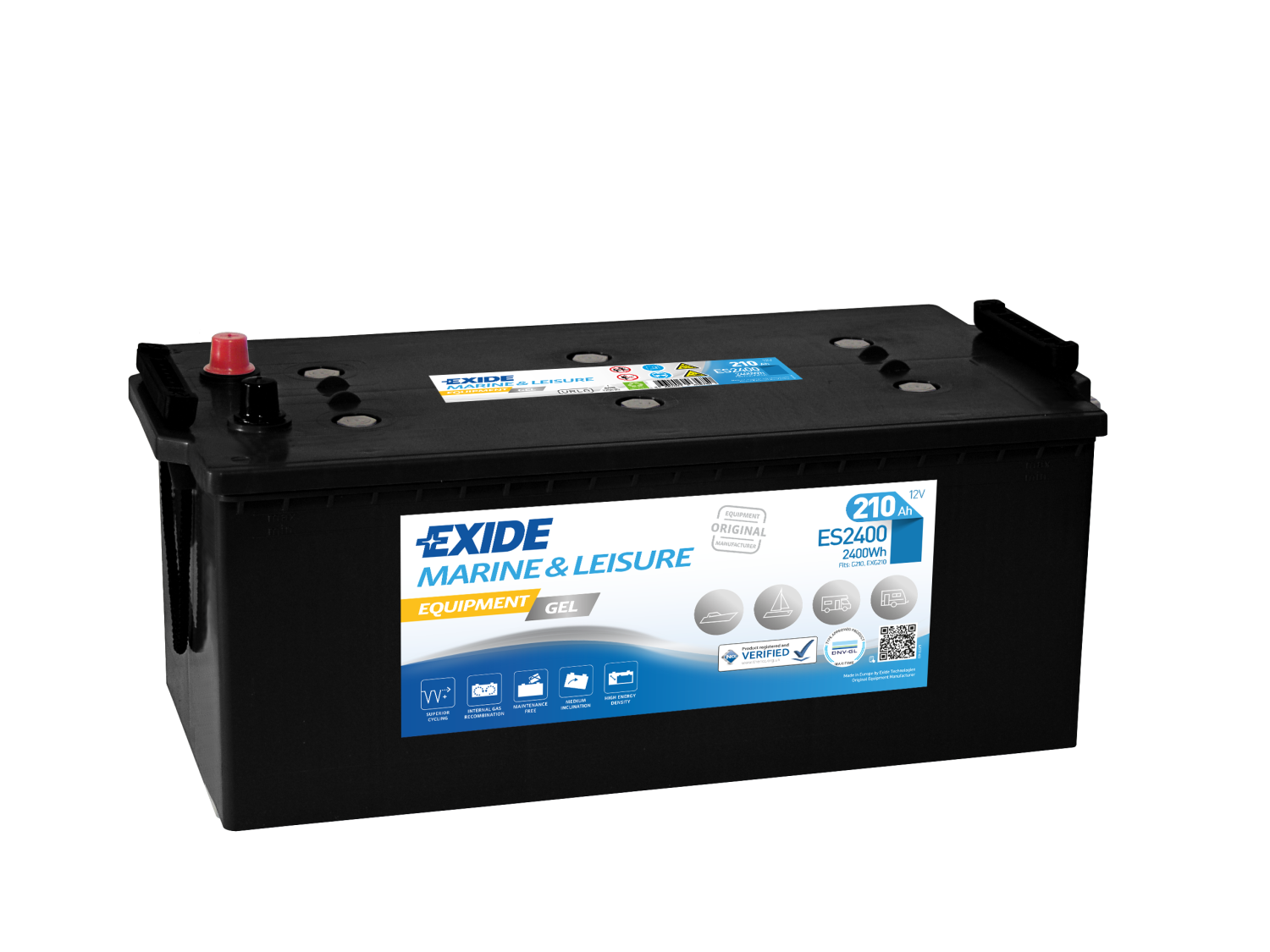 EXIDE GEL Batteri 12V 210AH (ES2400)