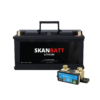 SKANBATT Lithium Batteri 12V 104AH 100A BMS (279x175x190mm) - Med Bluetooth - NYHET (kan forhåndsbes