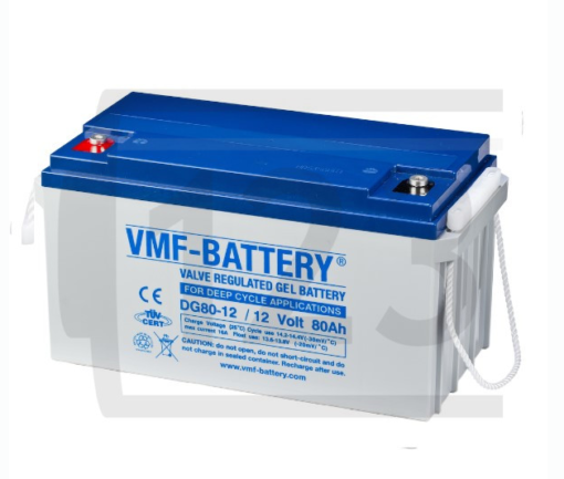 VMF GEL Deep Cycle Batteri 12V 80AH (350x167x180mm) +venstre