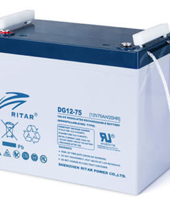 RITAR GEL Deep Cycle Batteri 12V 75AH (260x169x216mm) +venstre