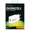 Duracell USB lader 1A Hvit modell