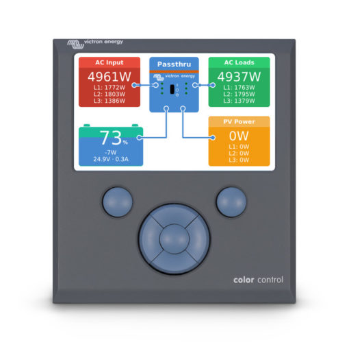 VICTRON Color Control GX interface