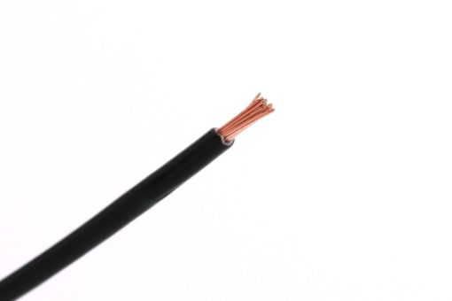 Enkeltkabel 6mm2 svart - 5 Meter