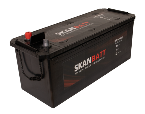 SKANBATT Fritidsbatteri 12V 140AH 800CCA (513x189x203/223mm) +venstre