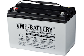 VMF AGM Batteri 12V 125AH (Tilsvarer Ritar DC12-120S)