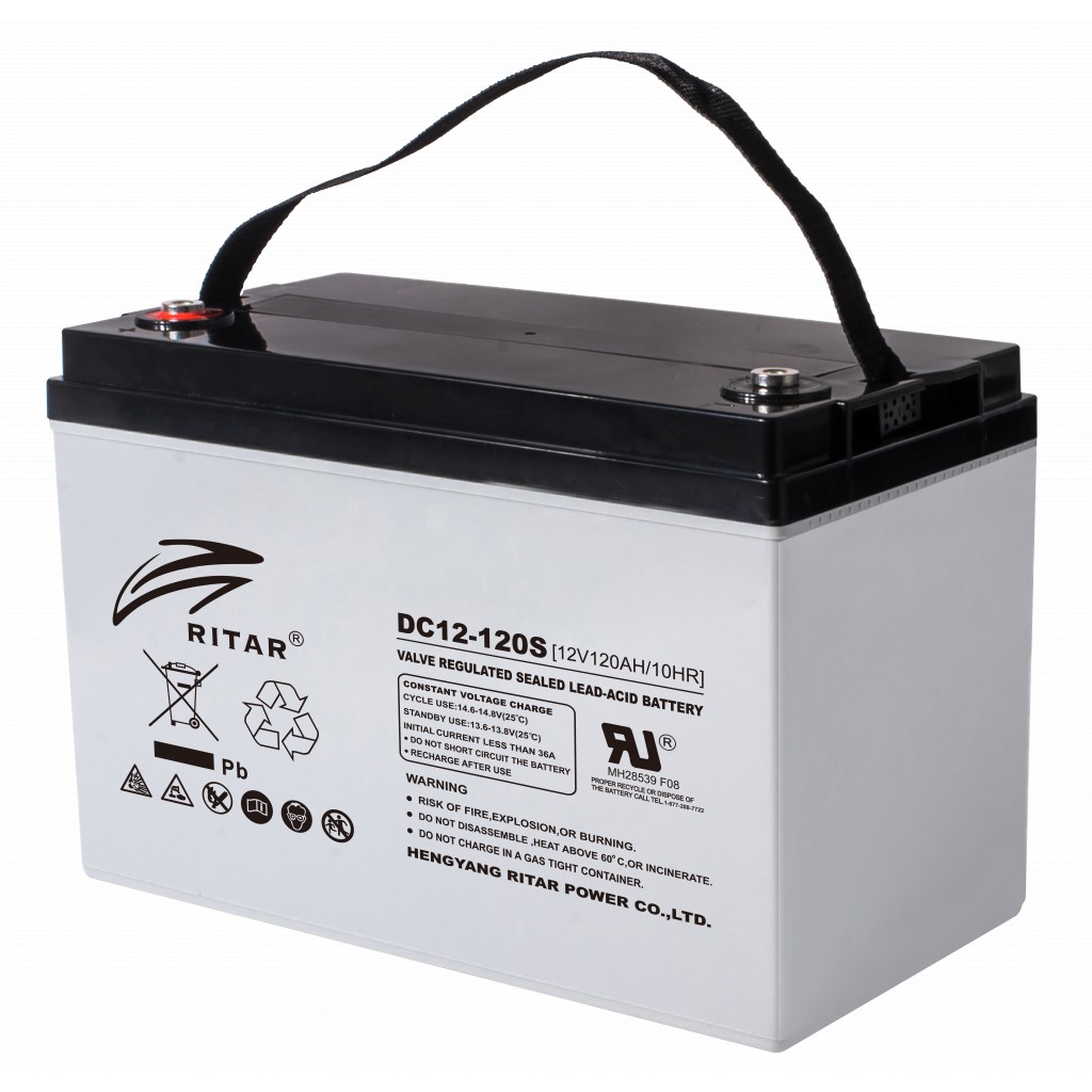 VMF AGM Batteri 12V 125AH (Tilsvarer Ritar DC12-120S)