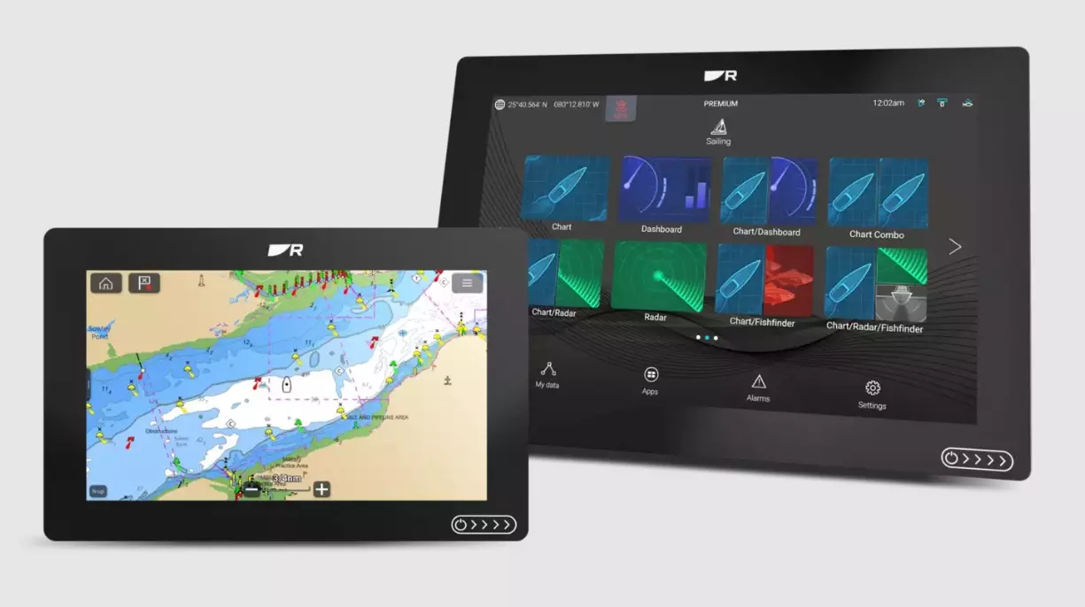 Raymarine Axiom +9" - multifunksjonsskjerm-ink NordEuropa kart