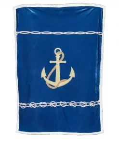 Pledd anker og knuter 150 x 200 cm
