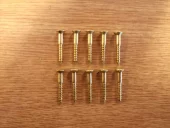 Messing skruer til pyntekopper 4,5 x 30 mm, Pozidriv med hull.