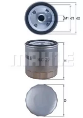 Drivstoffilter spin-on, KC20