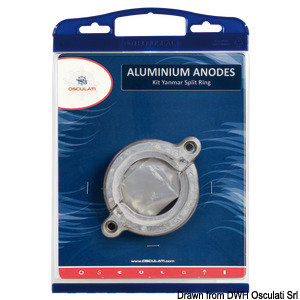 Zinc anodes Kit Yanmar Split Ring