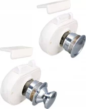 Skuff/skaplås med crom knott 16 mm