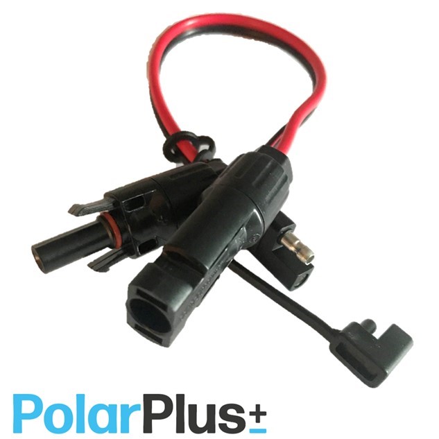 QCS kabel 4,0m² med MC4, Han/Hun, 30cm PQCSMC4