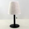 Bordlampe Homeline sort med stålfot