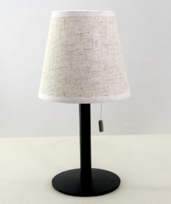Bordlampe Homeline sort med stålfot