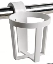 Glassholder for rekke 3-pk. hvit plast