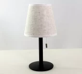 Bordlampe Homeline sort med stålfot