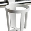 Glassholder for rekke 3-pk. hvit plast